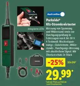 Lidl Parkside Kfz-Stromkreistester Angebot