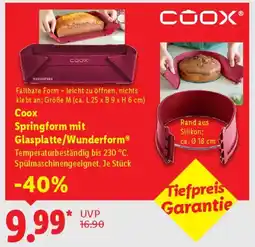Lidl Coox Springform mit Glasplatte/Wunderform Angebot