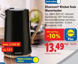 Lidl Silvercrest Kitchen Tools Wasserkocher Angebot