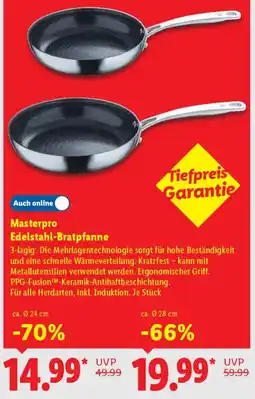 Lidl Masterpro Edelstahl-Bratpfanne Angebot