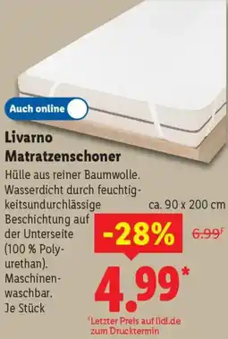Lidl Livarno Matratzenschoner Angebot