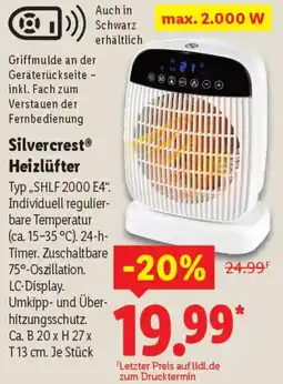 Lidl Silvercrest Heizlüfter Angebot