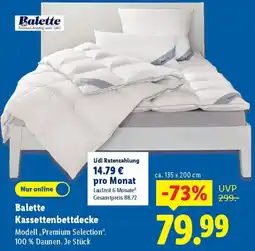 Lidl Balette Kassettenbettdecke Angebot
