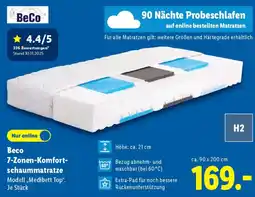 Lidl Beco 7-Zonen-Komfortschaummatratze Angebot
