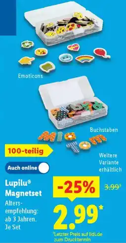 Lidl Lupilu Magnetset Angebot