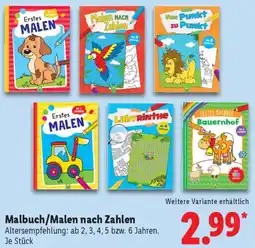 Lidl Malbuch/Malen nach Zahlen Angebot