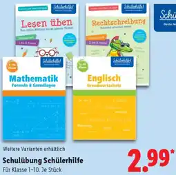 Lidl Schulübung Schülerhilfe Angebot
