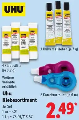 Lidl Uhu Klebesortiment Angebot