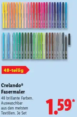 Lidl Crelando Fasermaler Angebot