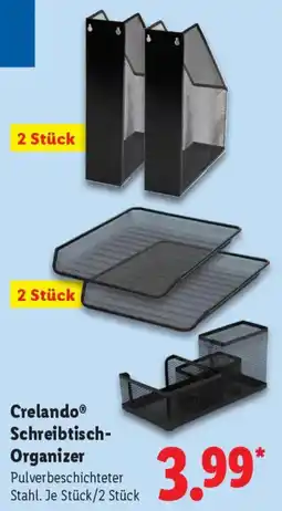 Lidl Crelando Schreibtisch Organizer Angebot