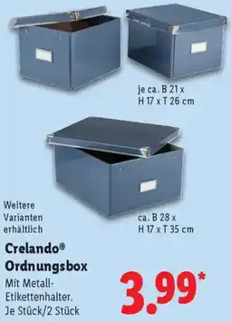 Lidl Crelando Ordnungsbox Angebot