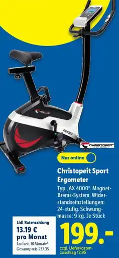 Lidl Christopeit Sport Ergometer Angebot