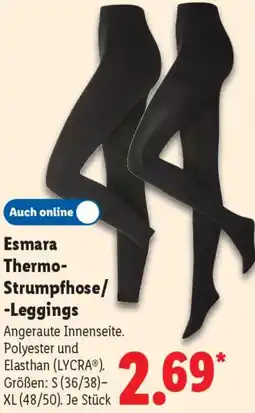 Lidl Esmara Thermo Strumpfhose/ Leggings Angebot