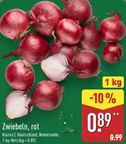 Aldi Nord Zwiebeln, rot Angebot