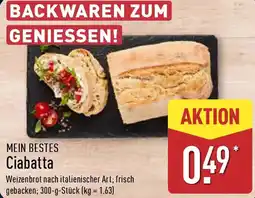 Aldi Nord MEIN BESTES Ciabatta Angebot