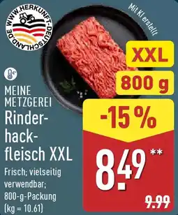 Aldi Nord MEINE METZGEREI Rinderhackfleisch XXL Angebot