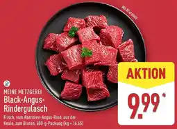 Aldi Nord MEINE METZGEREI Black-Angus Rindergulasch Angebot