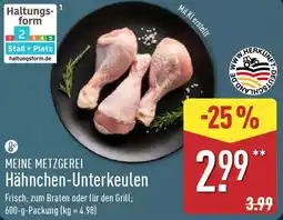 Aldi Nord MEINE METZGEREI Hähnchen-Unterkeulen Angebot