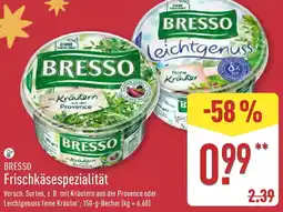 Aldi Nord BRESSO Frischkäsespezialität Angebot