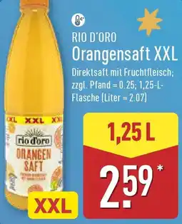 Aldi Nord RIO D'ORO Orangensaft XXL Angebot