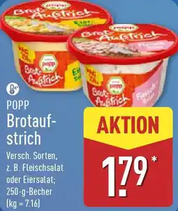 Aldi Nord POPP Brotaufstrich Angebot