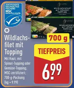Aldi Nord GOURMET FINEST CUISINE Wildlachsfilet mit Topping Angebot