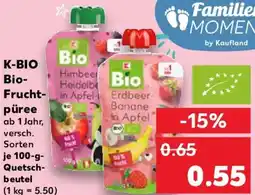 Kaufland K-BIO Bio Fruchtpüree Angebot