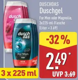 Aldi Nord DUSCHDAS Duschgel Angebot