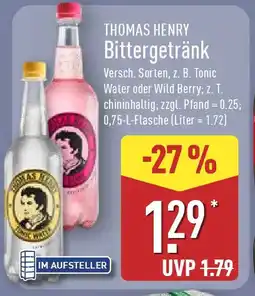 Aldi Nord THOMAS HENRY Bittergetränk Angebot