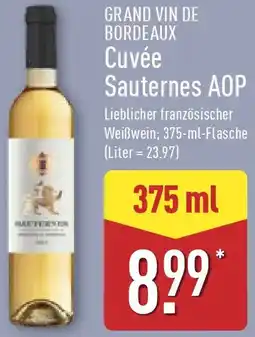 Aldi Nord GRAND VIN DE BORDEAUX Cuvée Sauternes AOP Angebot
