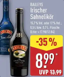 Aldi Nord BAILEYS Irischer Sahnelikör Angebot