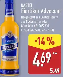 Aldi Nord BASTEI Eierlikör Advocaat Angebot