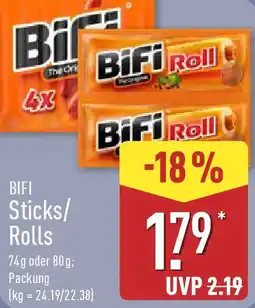 Aldi Nord BIFI Sticks/ Rolls Angebot