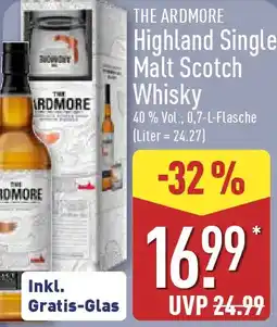 Aldi Nord THE ARDMORE Highland Single Malt Scotch Whisky Angebot