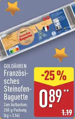 Aldi Nord GOLDÄHREN Französisches Steinofen Baguette Angebot