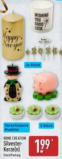 Aldi Nord HOME CREATION Silvester Kerze(n) Angebot