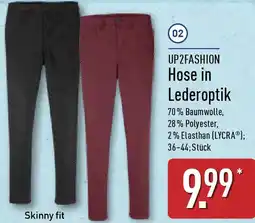 Aldi Nord UP2FASHION Hose in Lederoptik Angebot