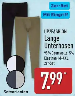 Aldi Nord UP2FASHION Lange Unterhosen Angebot
