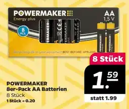 NETTO POWERMAKER 8er-Pack AA Batterien Angebot