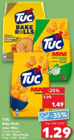 Kaufland TUC Bake Rolls oder Mini Angebot