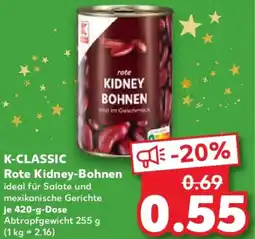 Kaufland K-CLASSIC Rote Kidney-Bohnen Angebot