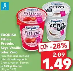 Kaufland EXQUISA Fitline Protein, Skyr Vanille oder Zero Angebot