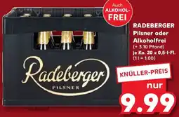 Kaufland RADEBERGER Pilsner oder Alkoholfrei Angebot