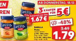 Kaufland BARILLA Pesto Angebot