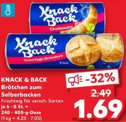Kaufland KNACK & BACK Brötchen zum Selberbacken Angebot