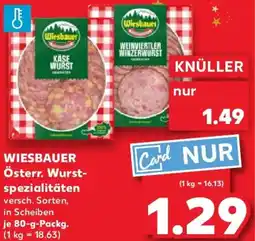 Kaufland WIESBAUER Österr. Wurstspezialitäten Angebot
