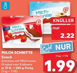 Kaufland MILCH-SCHNITTE Snack Angebot