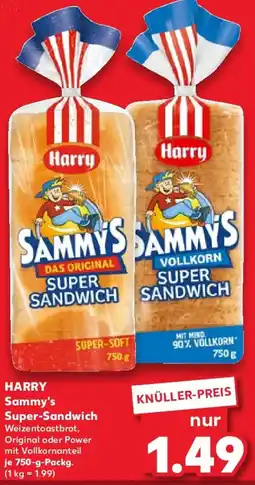 Kaufland HARRY Sammy's Super-Sandwich Angebot