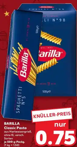 Kaufland BARILLA Classic Pasta Angebot