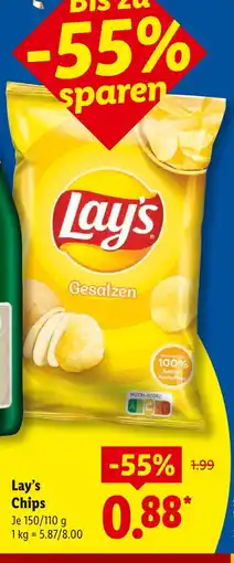 Lidl Lay's chips gesalzen Angebot